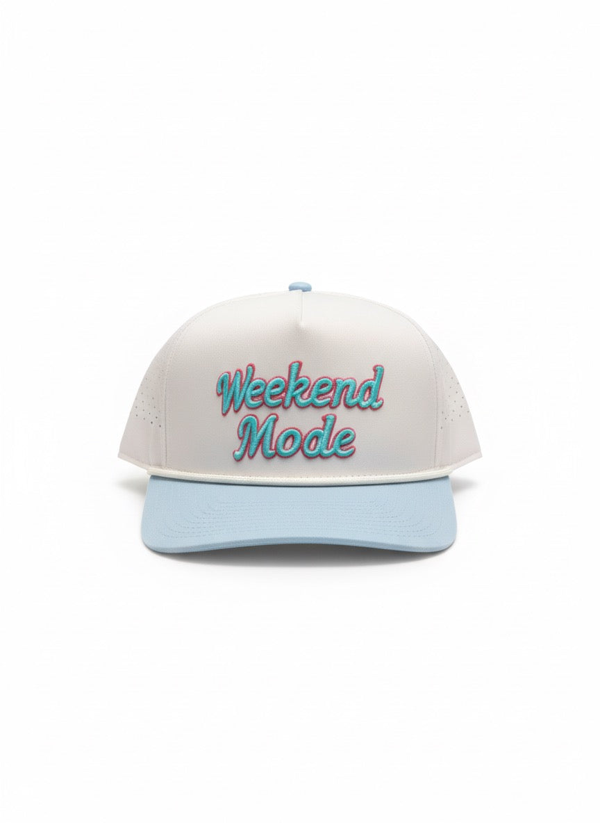 Weekend Mode – Relaxed Fit Sunday Drinks Golf Hat, Adjustable Unisex Sports Cap for Golf, Outdoor Sun Protection Headwear